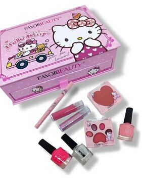 FAVORBEAUTY x Hello Kitty Pink Makeup Set